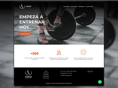 HERMES gym&yoga | UX/UI Web Design branding fitness center fitnett sport ui ui design ux design web design web ui