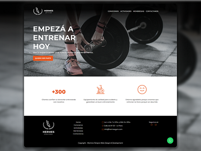 HERMES gym&yoga | UX/UI Web Design