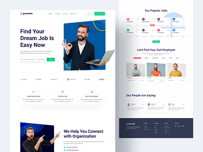 Job Finder Landing Page || Grapeslab