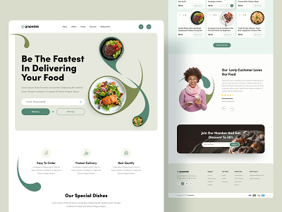 Food Delivery Landing Page 🍕