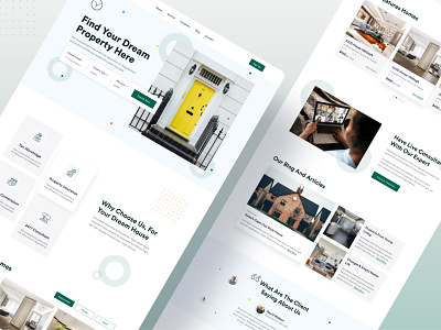 Real Estate Website - UI Design by Grapeslab on Dribbble