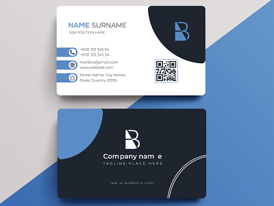 Modern Creative and Clean Business Card Template blue business care branding business business card design business card mockup business card template card clean business card design graphic design icon business card logo luxury business card minimalist modern trending business card