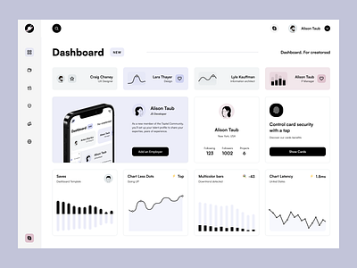 Dashboard concept for Figma "C" Project