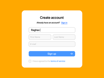 Sign up Page 3d dailyui form product design sign up page signup ui ux