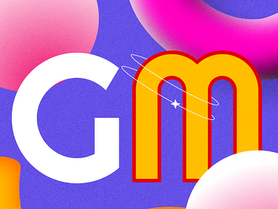 GM blur branding colorful colors crypto gm graphic design merchandise noise wagmi