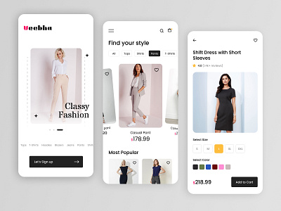 eCommerce Mobile Screen UI