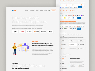 Design Agency Homepage design agency development company homepage homepage it company