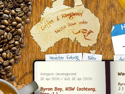 Coffee & Kangaroos Blog australia barista birds coffee cup desk down eye kangaroo moleskin texture under