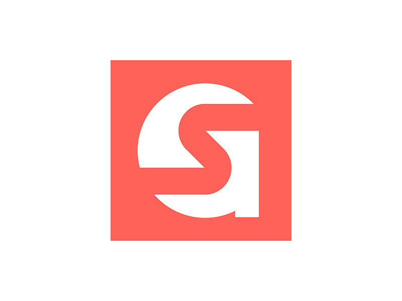 svengiesen.de Logo 2015 red square space negative word letter logo