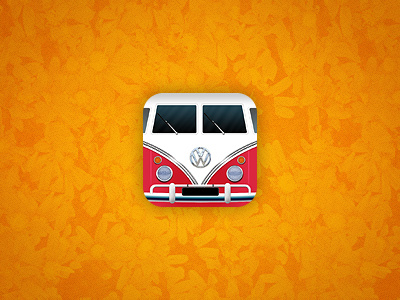 VW Bulli iOS Icon bulli icon ios iphone t1 transporter vw