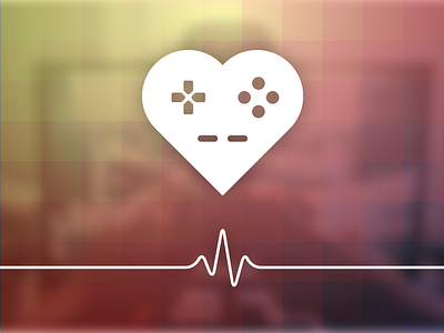 spielemitherz.de Logo console controller gamepad heart heartbeat love play videogame