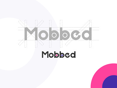 Mobbed Logo branding crowed eyes illustration logo mobbed network poeple social text type wireframe