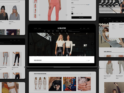LA Collective branding design ecommerce fashion leisure mobile shopping ui ux