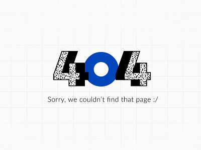 404 404 bold design error memphis pattern shadow typography vector website