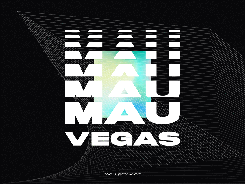 MAU Vegas 2019 apps branding design event illustration mobile tech typography