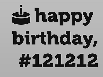 12/12/12 is special for someone