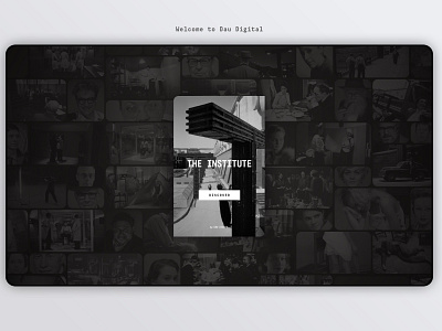 1. Welcome Screen • DAU Cinema • Concept