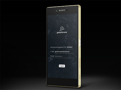 Log In Screen app app design black login login screen minimalist mobile white