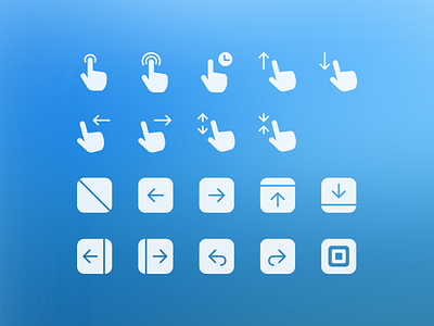Gesture and Transition Icons