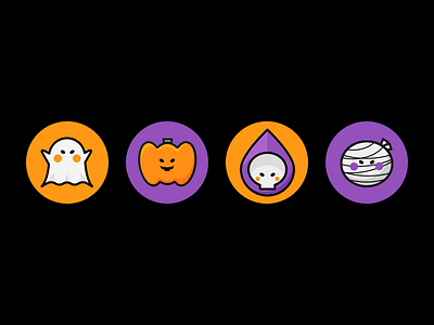 Halloween faces free icon resouce sketch