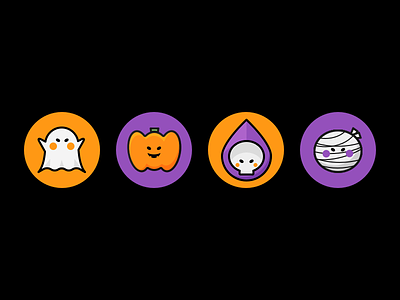Halloween faces free icon resouce sketch
