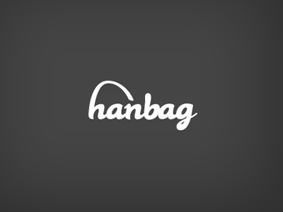 Hanbag hanbag logo typeface typographical