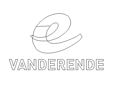 Vanderende e ende logo typography