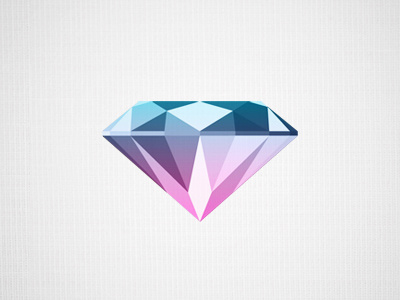 Diamond logo diamond green pink jewels