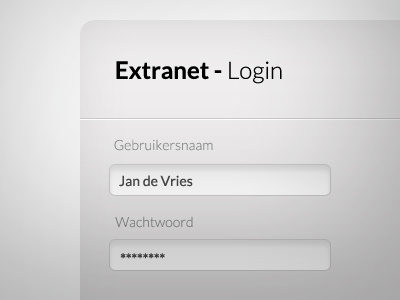 Login extranet input login name password