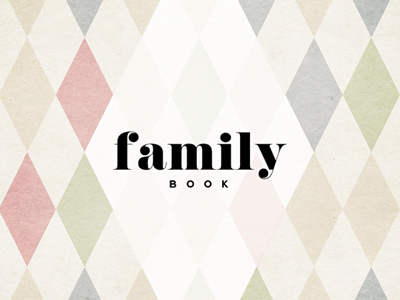 Family book book diamond family