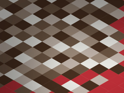 Diamond pattern brown diamond pattern red