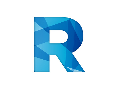 Blue letter R