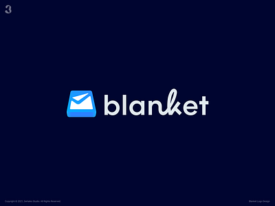 Blanket Logo 3whales app assistant branding design graphic design logo manager productivity