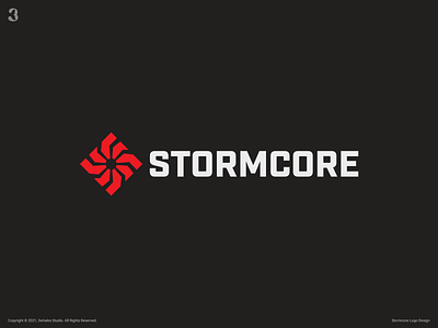 Stormcore Logo 3whales control design drive logo logodesign motion storm thunder