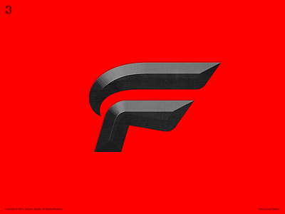 Falcon Logo Design 3whales design f falcon letter logo logodesign typography wordmark