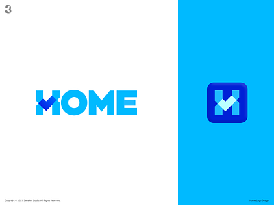 H for Home 3whales check design find h hletter home house logo logodesign