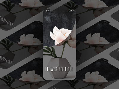 Flower boutique mobile app app desidn figma mobile mobile app