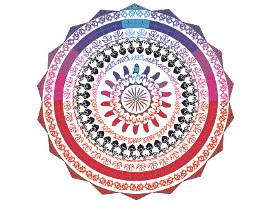 Mandala Devastate 01 design illustration