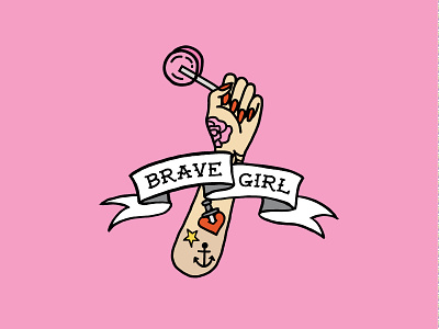 Brave Girl Pin