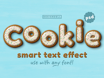 Cookie Photoshop Text Effect