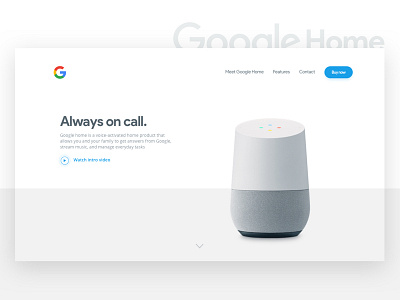 Landing page google header home landingpage product