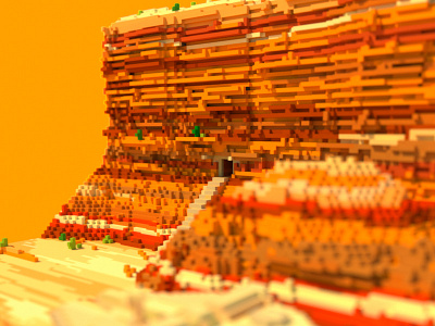 Pixel Mountain magicavoxel