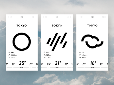 Weather App UI android icon icons illustration interface ios minimal mobile ui weather