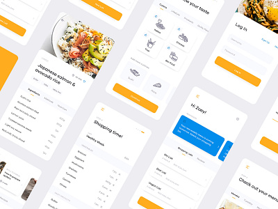 Foodrush gets a redesign app clean food icon illustration ui ux