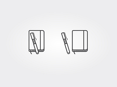 Moleskine Icon icon illustration moleskine pen vector