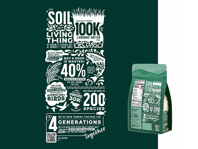 Lundberg Regenerative Rice Infographic illustration infographic packaging vector