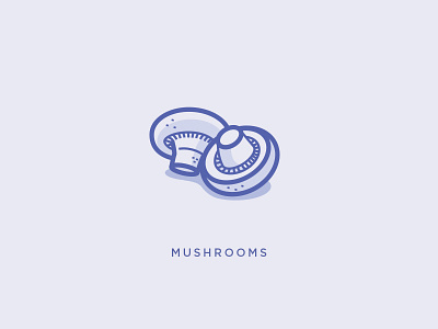Mushrooms Icons food icon illustration mushrooms vector vegetable