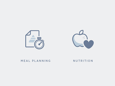 Nutrition Icons food health icon illustration meal nutrition planning vector