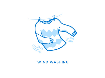 Wind Washing Icon