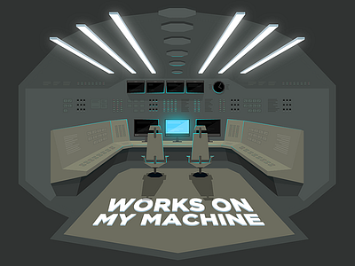 Control Room / Works on my Machine illustrator vector